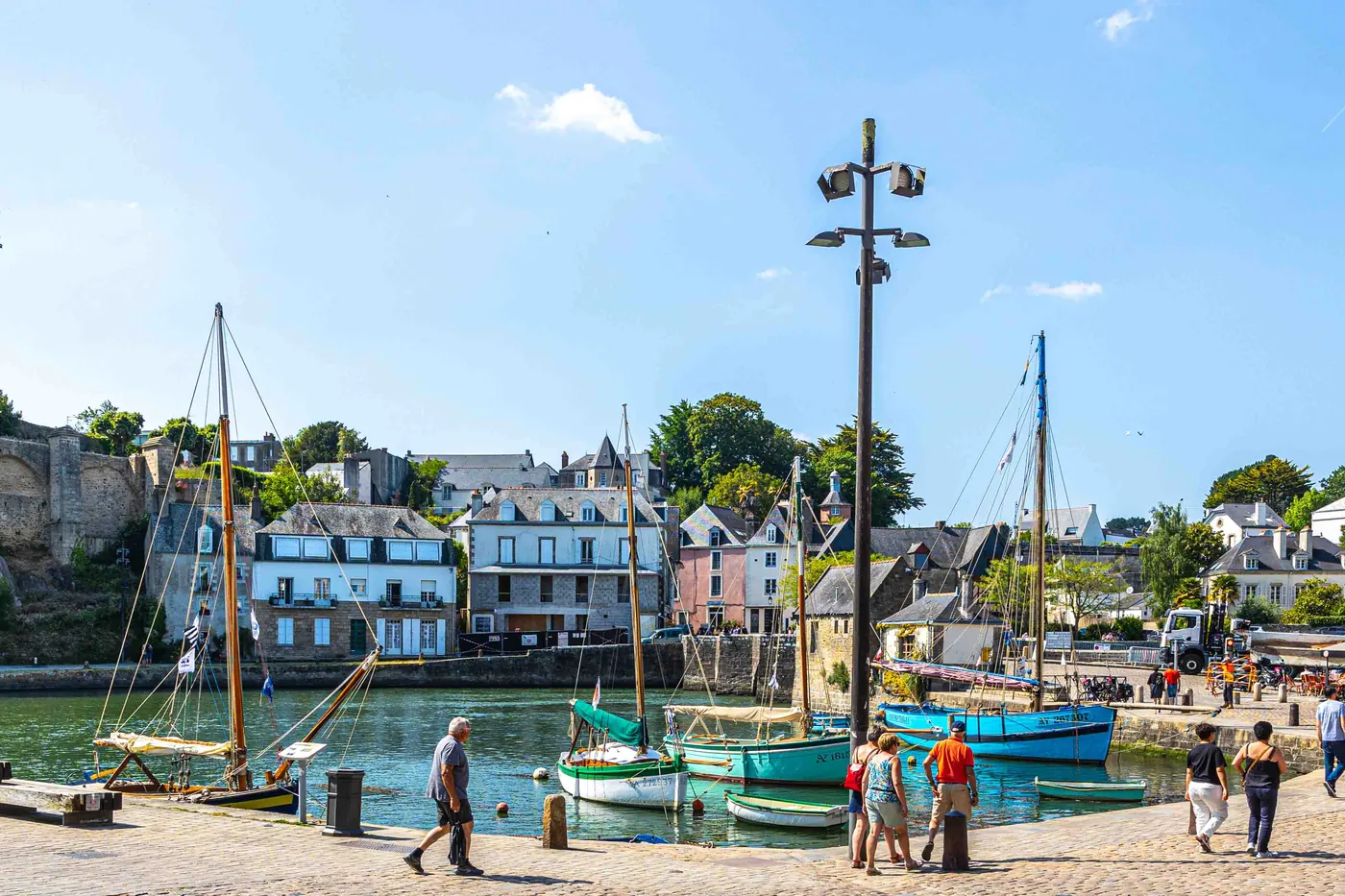 Le port de Saint-Goustan et ses vieux gréements